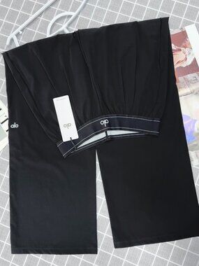 Black ALO Yoga Women's Suit Up Trouser（Regular）😀😘 NWT